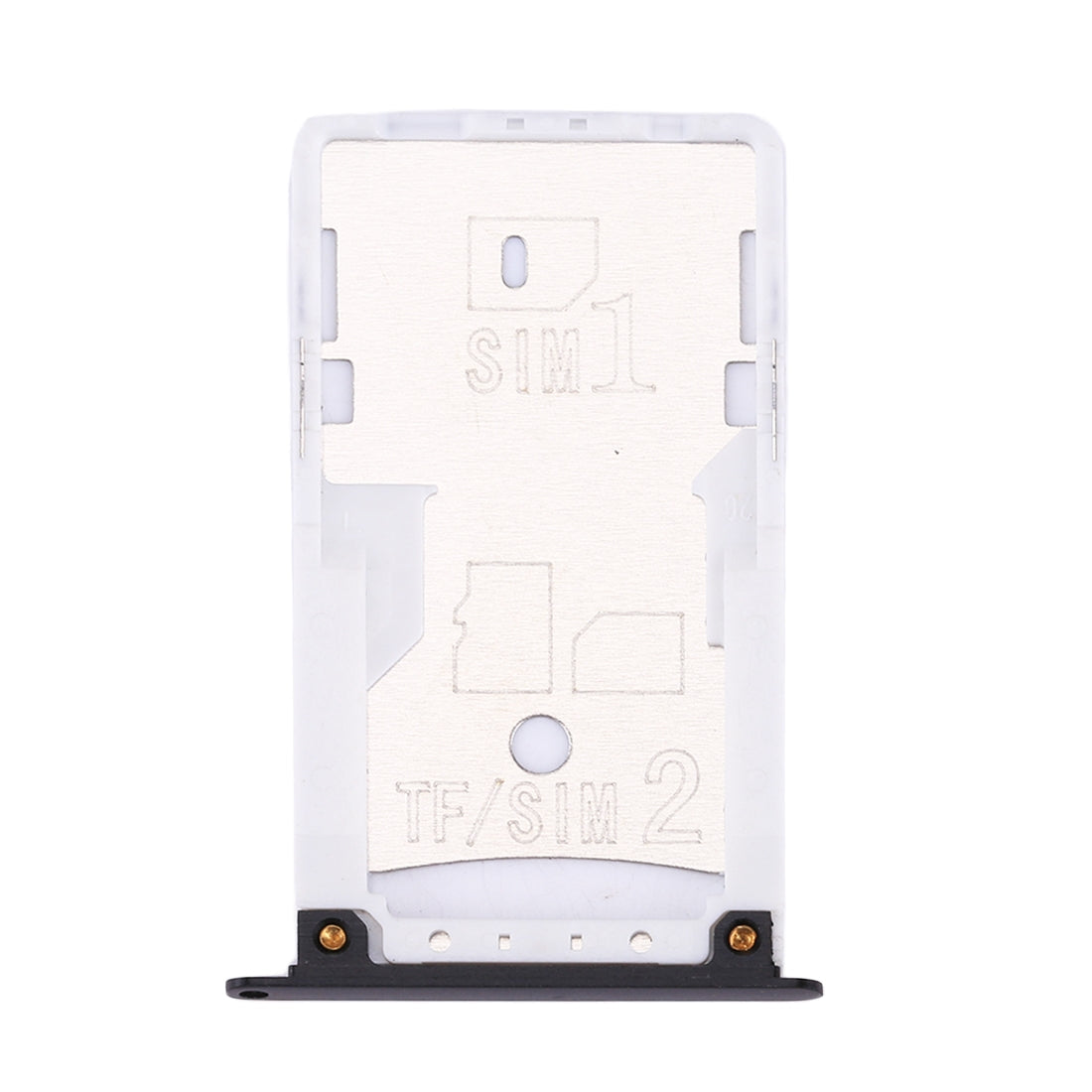 For Xiaomi Redmi 4X SIM & SIM / TF Card Tray(Black)