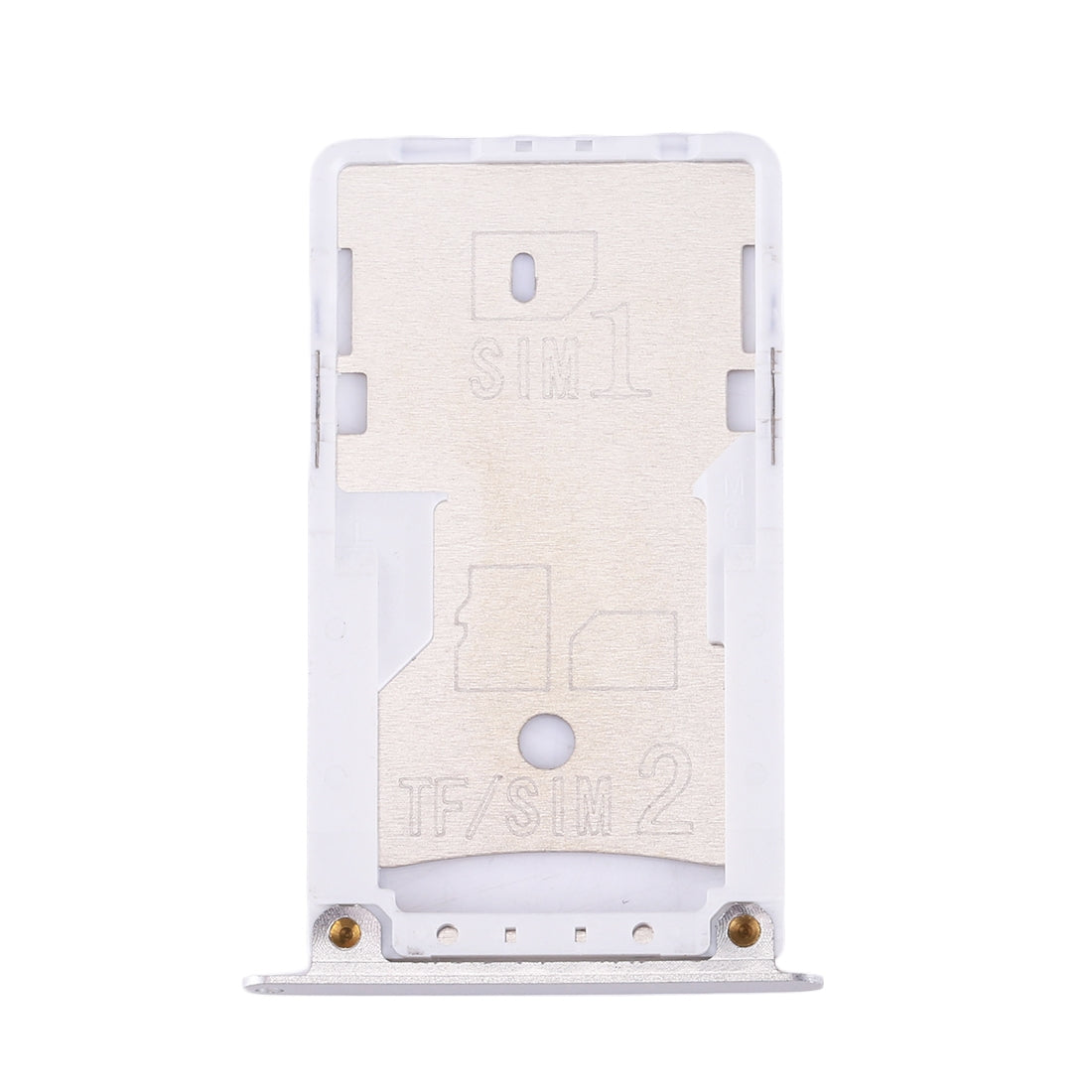 For Xiaomi Redmi 4X SIM & SIM / TF Card Tray(Silver)