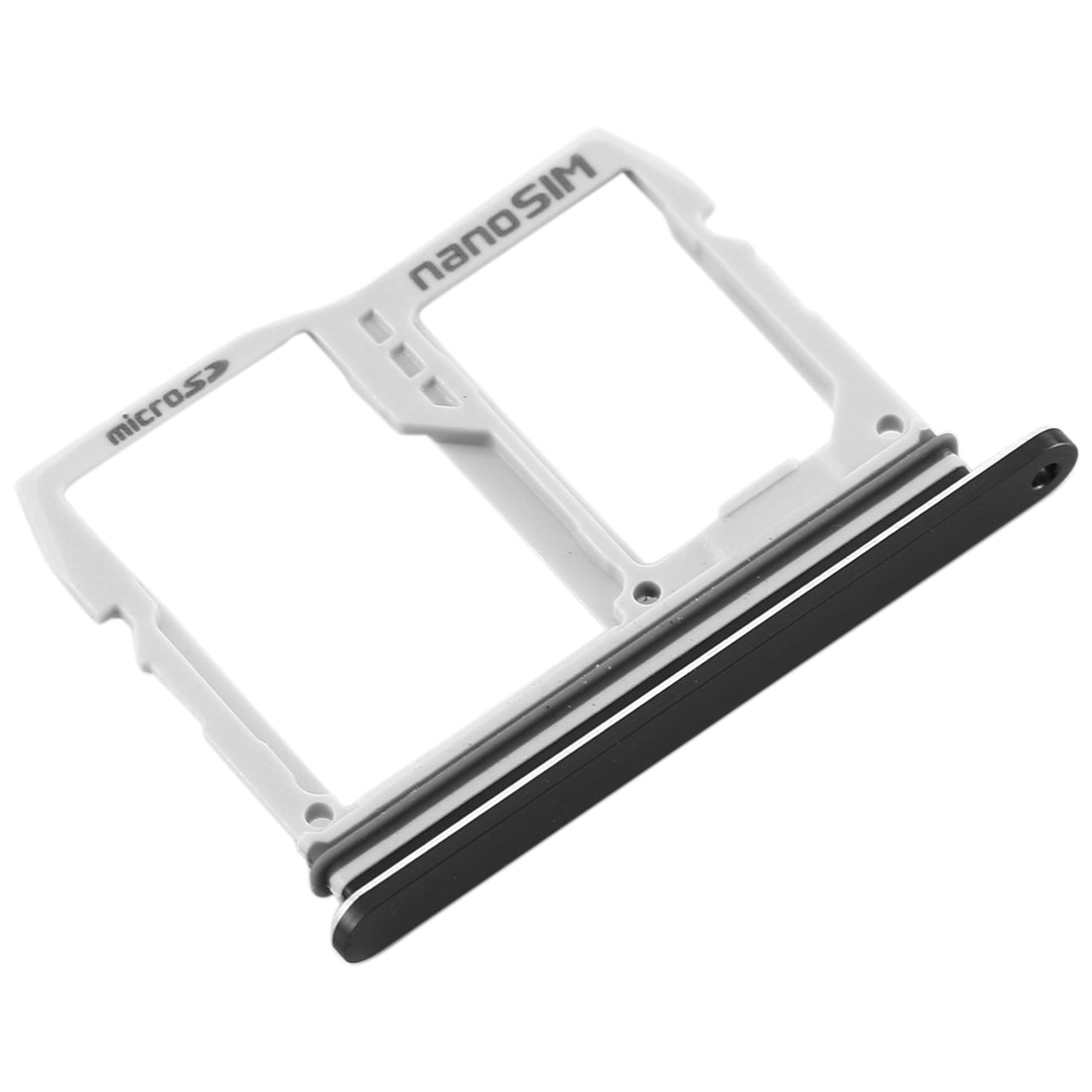 SIM Card Tray + Micro SD Card Tray for LG V40 ThinQ (Black)
