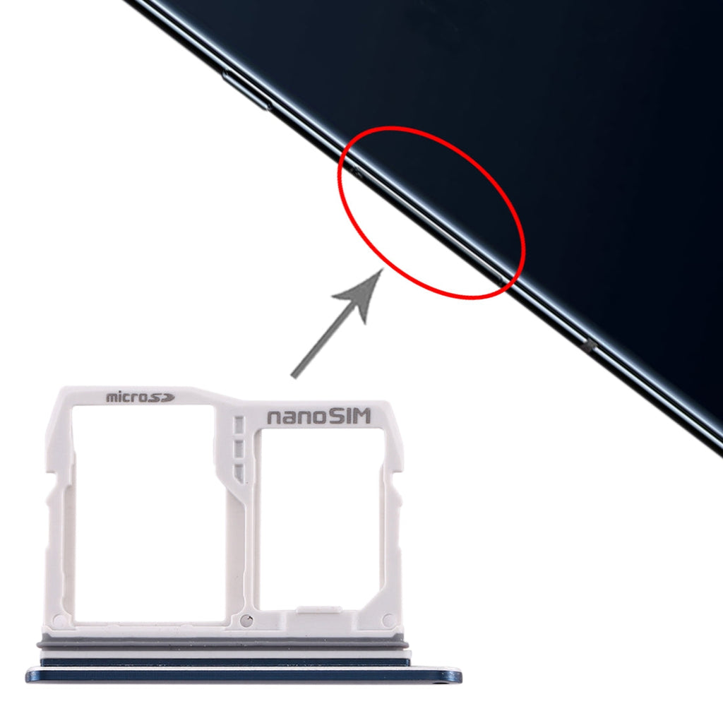 SIM Card Tray + Micro SD Card Tray for LG V40 ThinQ (Blue)