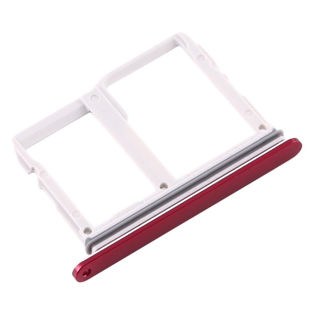 SIM Card Tray + Micro SD Card Tray for LG V40 ThinQ (Red)