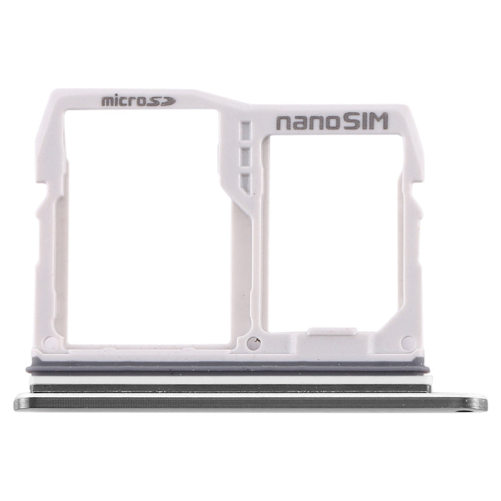 SIM Card Tray + Micro SD Card Tray for LG V40 ThinQ (Silver)