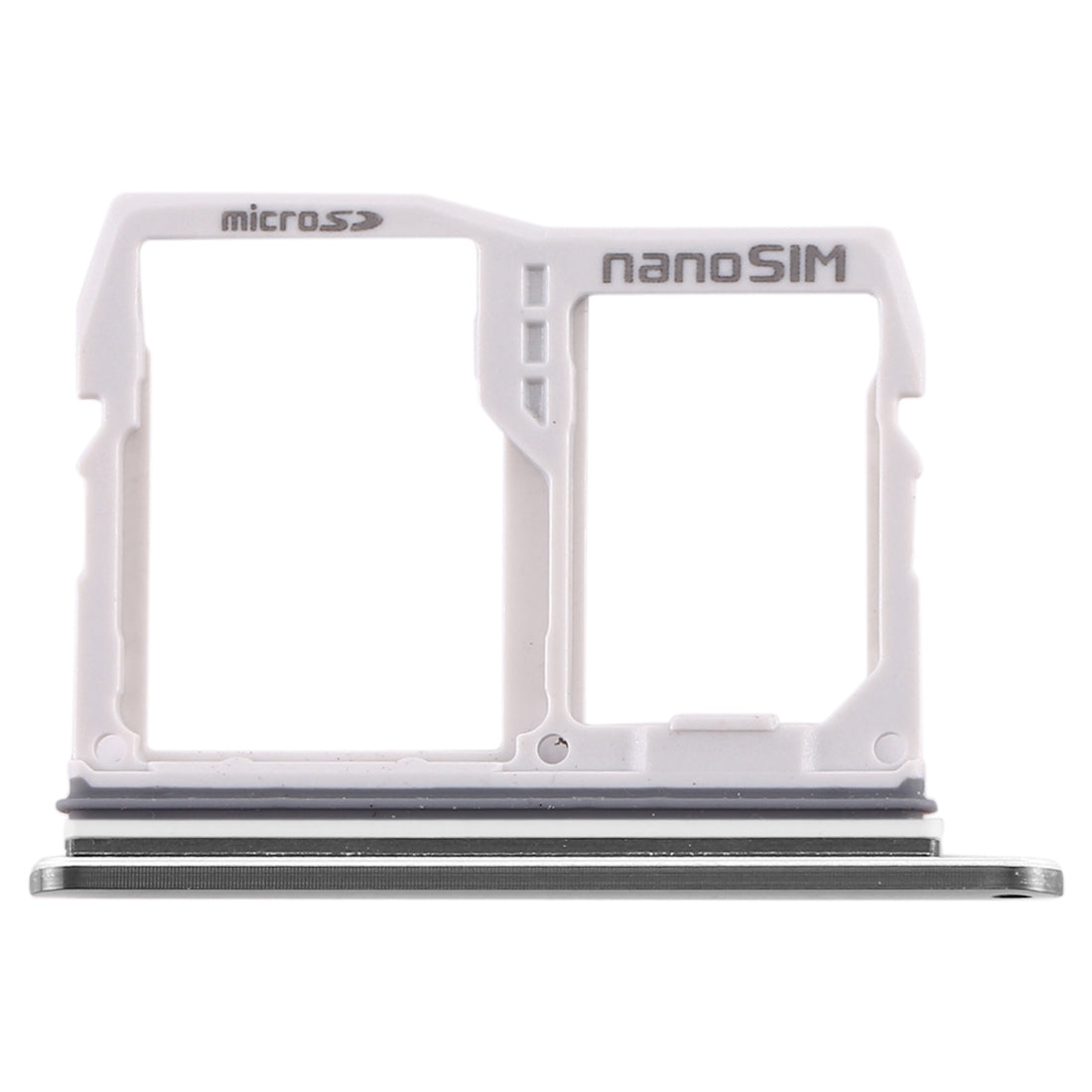 SIM Card Tray + Micro SD Card Tray for LG V40 ThinQ (Silver)