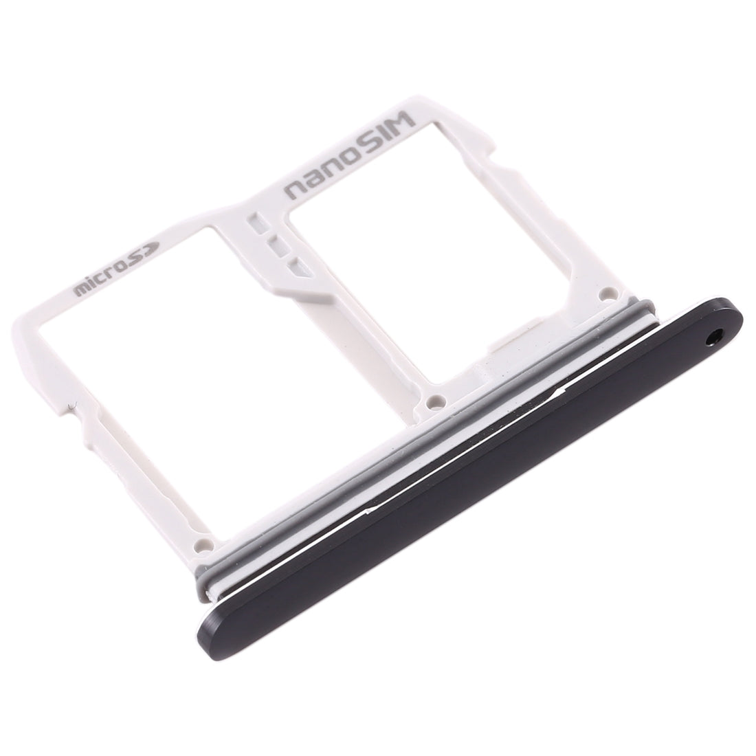 SIM Card Tray + Micro SD Card Tray for LG V50 ThinQ 5G(Black)