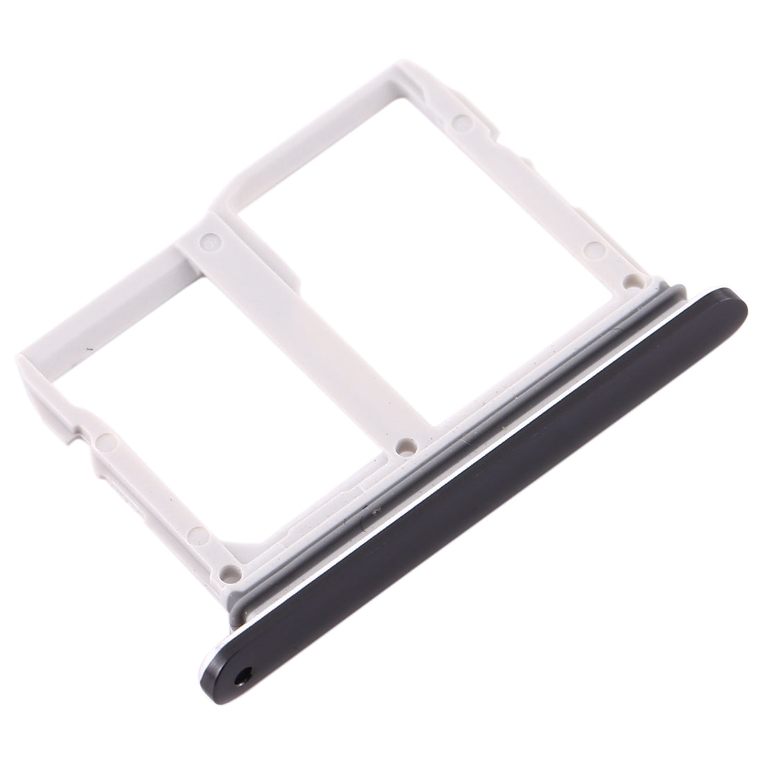 SIM Card Tray + Micro SD Card Tray for LG V50 ThinQ 5G(Black)