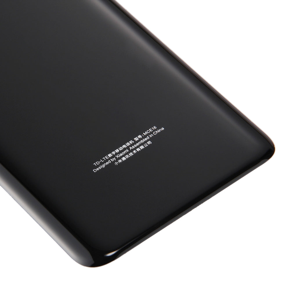 For Xiaomi Mi 6 Glass Battery Back Cover(Black)