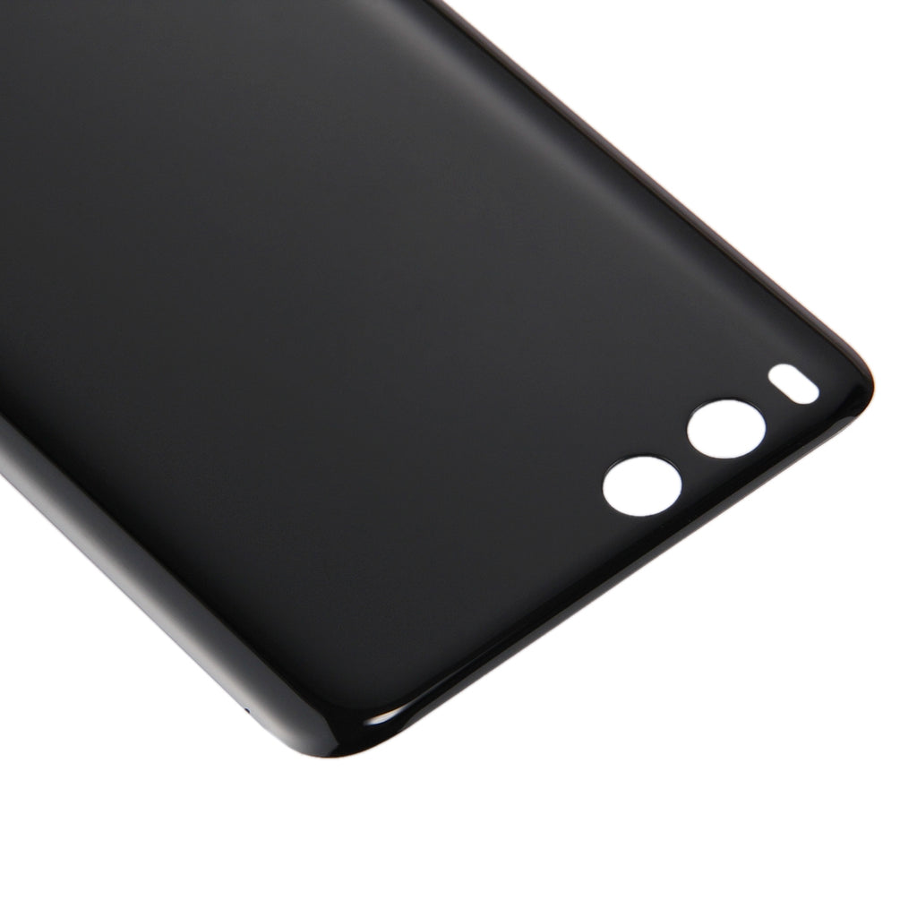 For Xiaomi Mi 6 Glass Battery Back Cover(Black)