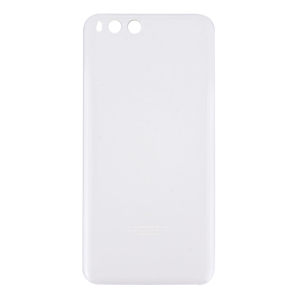 For Xiaomi Mi 6 Glass Battery Back Cover(White)