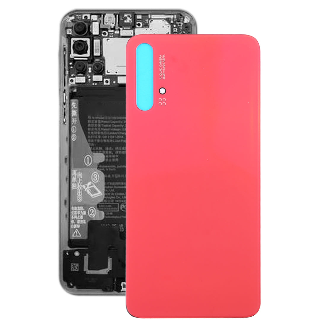 Battery Back Cover for Huawei Nova 5T(Red)