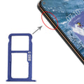 SIM Card Tray + SIM Card Tray / Micro SD Card Tray for Nokia  X7 / 8.1 / 7.1 Plus / TA-1131(Blue)