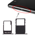 SIM Card Tray + Micro SD Card Tray for Nokia  3 TA-1020 TA-1028 TA-1032 TA-1038(Black)