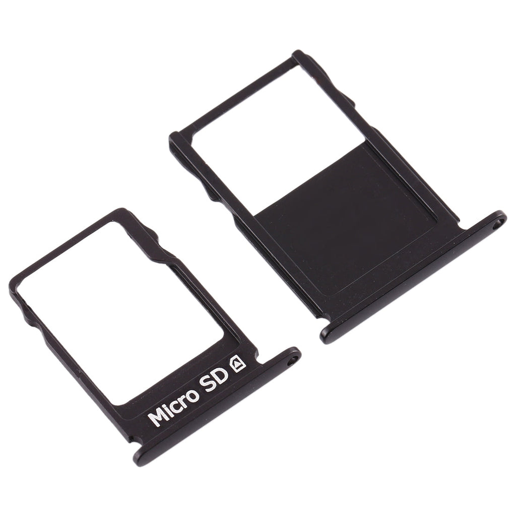SIM Card Tray + Micro SD Card Tray for Nokia  3 TA-1020 TA-1028 TA-1032 TA-1038(Black)