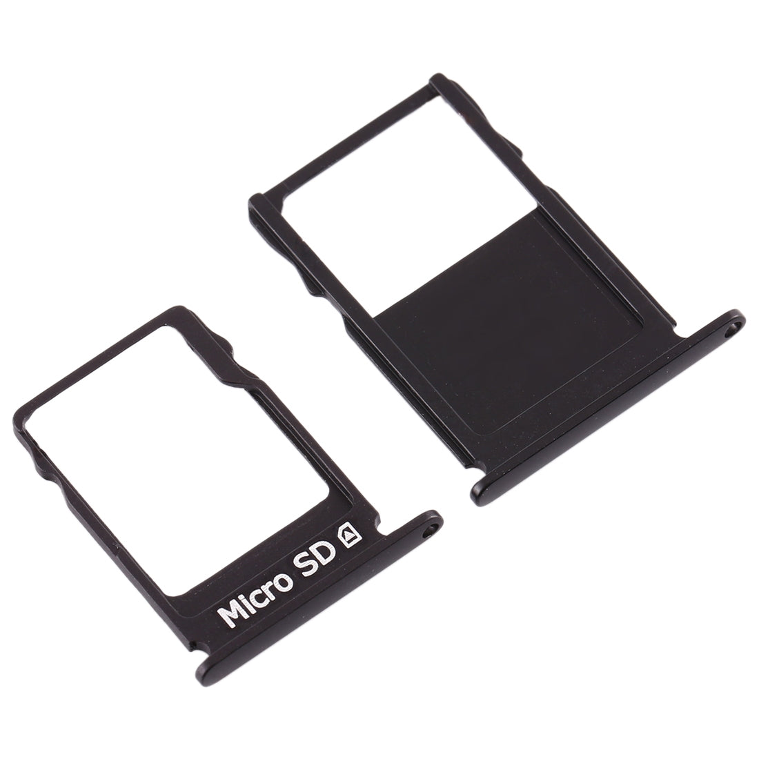 SIM Card Tray + Micro SD Card Tray for Nokia  3 TA-1020 TA-1028 TA-1032 TA-1038(Black)