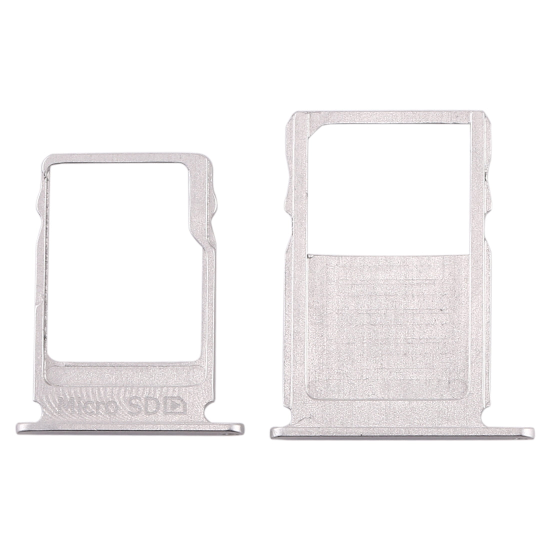 SIM Card Tray + Micro SD Card Tray for Nokia  3 TA-1020 TA-1028 TA-1032 TA-1038(Silver)