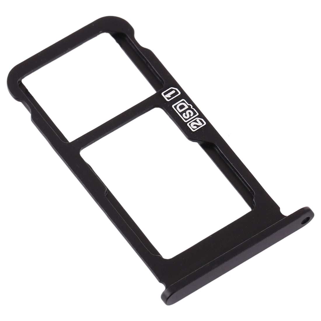 SIM Card Tray + SIM Card Tray / Micro SD Card Tray for Nokia 7.1 / TA-1100 TA-1096 TA-1095 TA-1085 TA-1097 (Black)