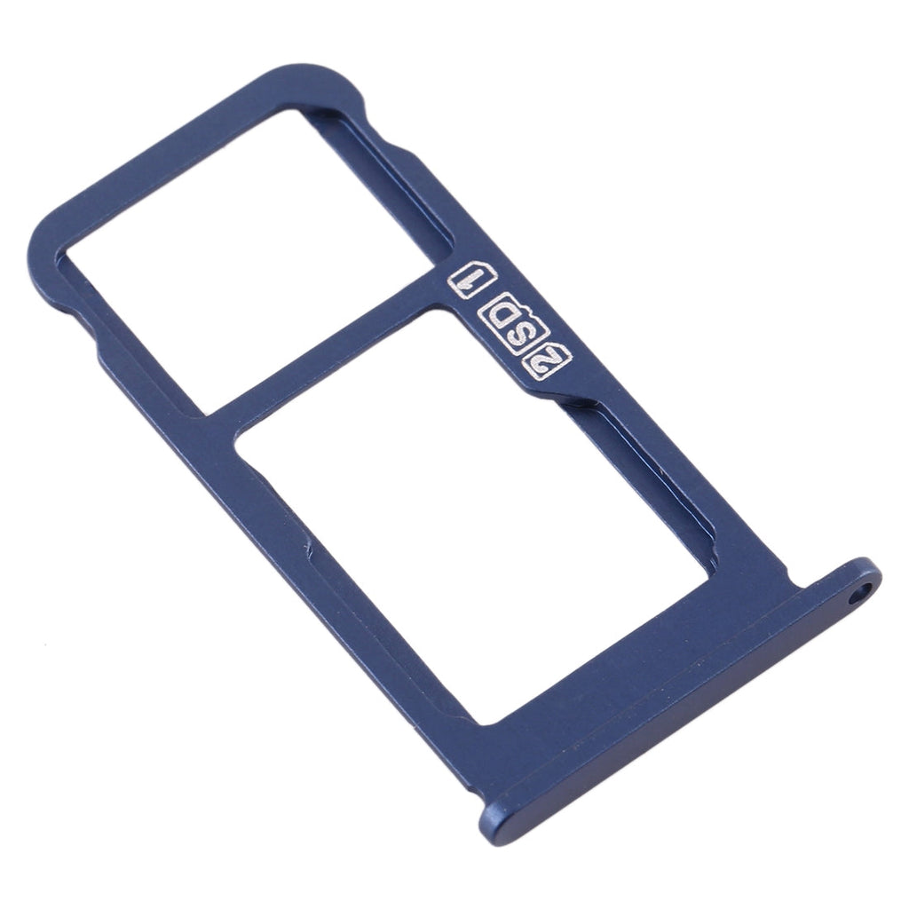 SIM Card Tray + SIM Card Tray / Micro SD Card Tray for Nokia 7.1 / TA-1100 TA-1096 TA-1095 TA-1085 TA-1097 (Blue)