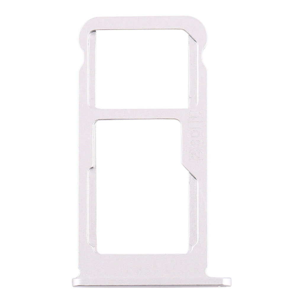 SIM Card Tray + SIM Card Tray / Micro SD Card Tray for Nokia 7.1 / TA-1100 TA-1096 TA-1095 TA-1085 TA-1097 (Silver)