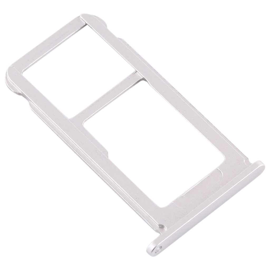 SIM Card Tray + SIM Card Tray / Micro SD Card Tray for Nokia 7.1 / TA-1100 TA-1096 TA-1095 TA-1085 TA-1097 (Silver)