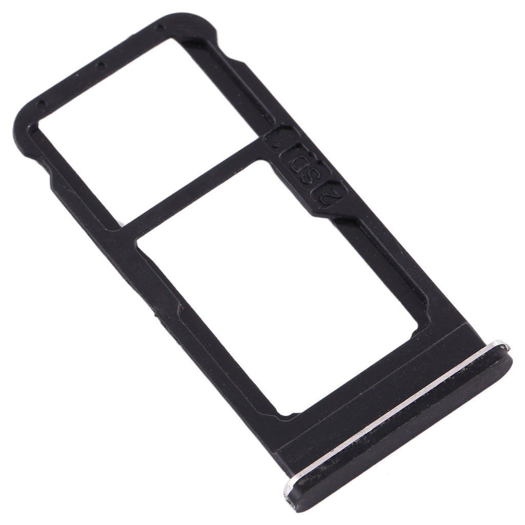 SIM Card Tray + SIM Card Tray / Micro SD Card Tray for Nokia 6.1 / 6 (2018) / TA-1043 TA-1045 TA-1050 TA-1054 TA-1068 (Black)