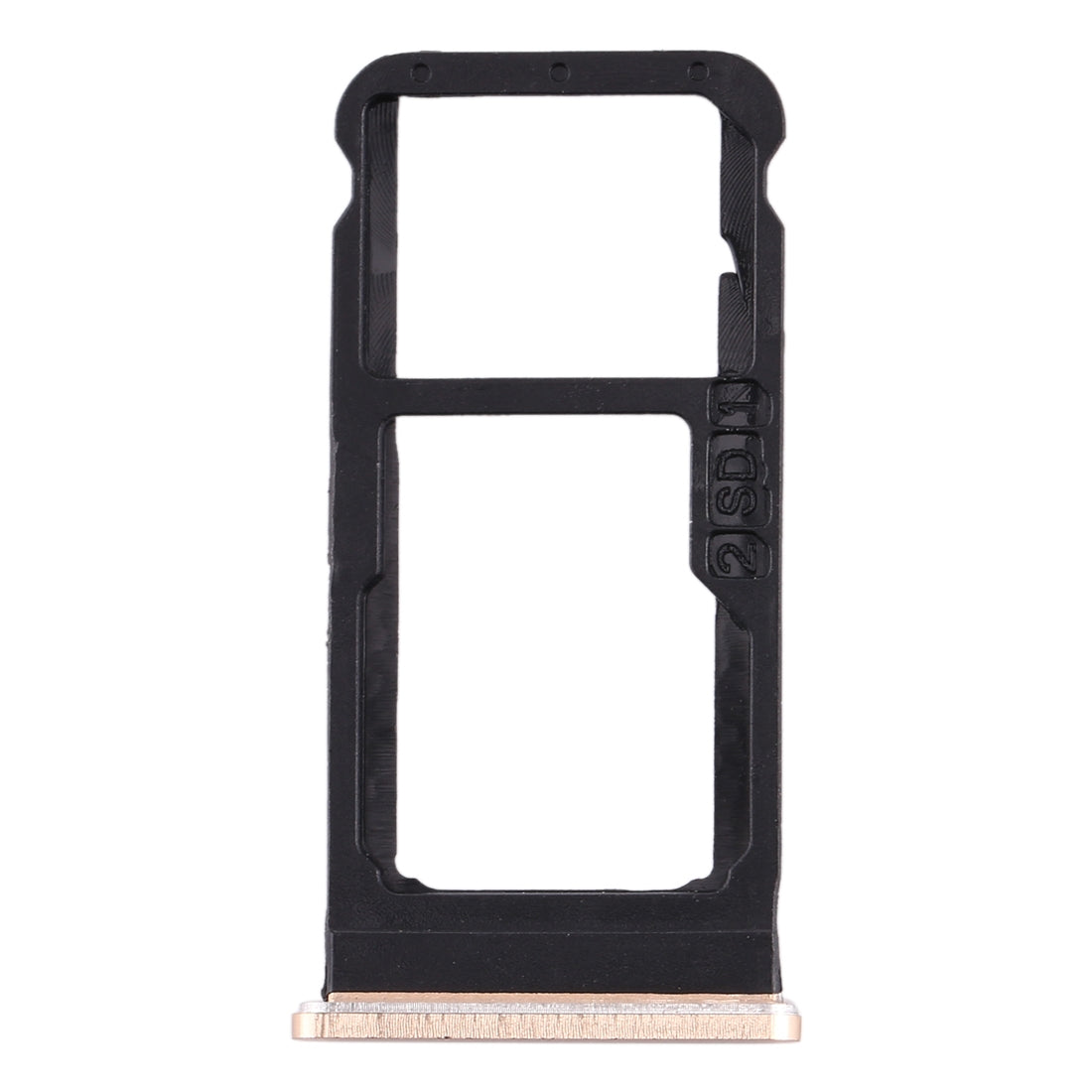 SIM Card Tray + SIM Card Tray / Micro SD Card Tray for Nokia 6.1 / 6 (2018) / TA-1043 TA-1045 TA-1050 TA-1054 TA-1068 (Gold)