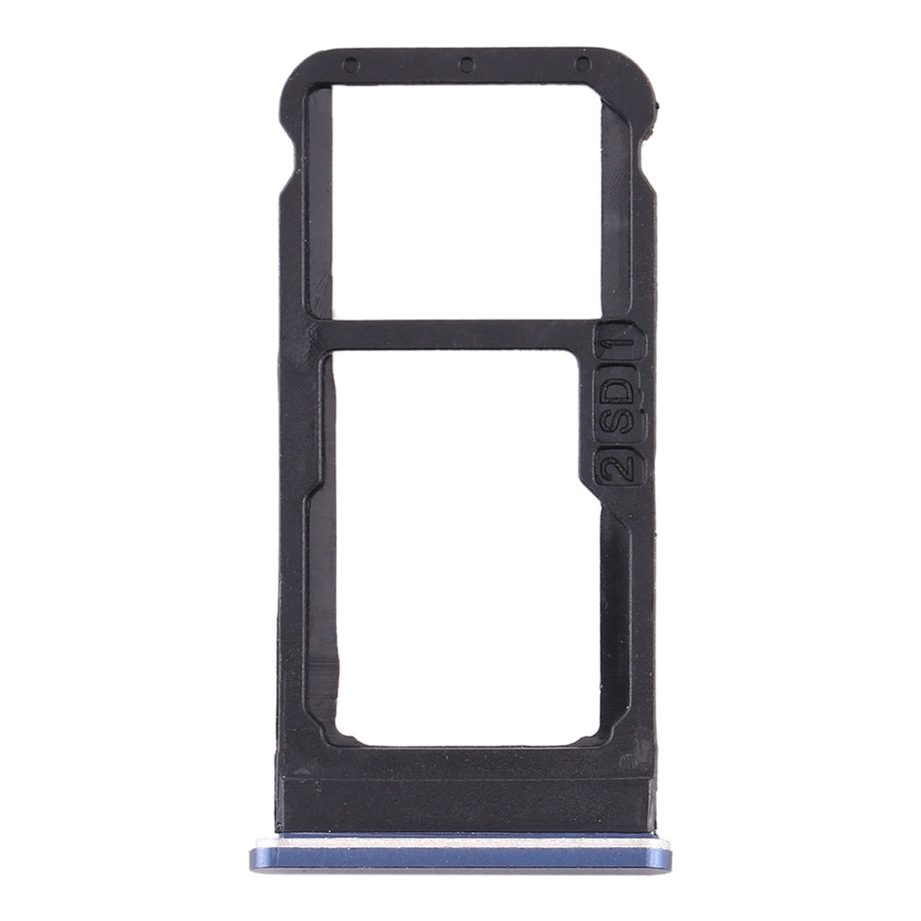 SIM Card Tray + SIM Card Tray / Micro SD Card Tray for Nokia 6.1 / 6 (2018) / TA-1043 TA-1045 TA-1050 TA-1054 TA-1068 (Blue)