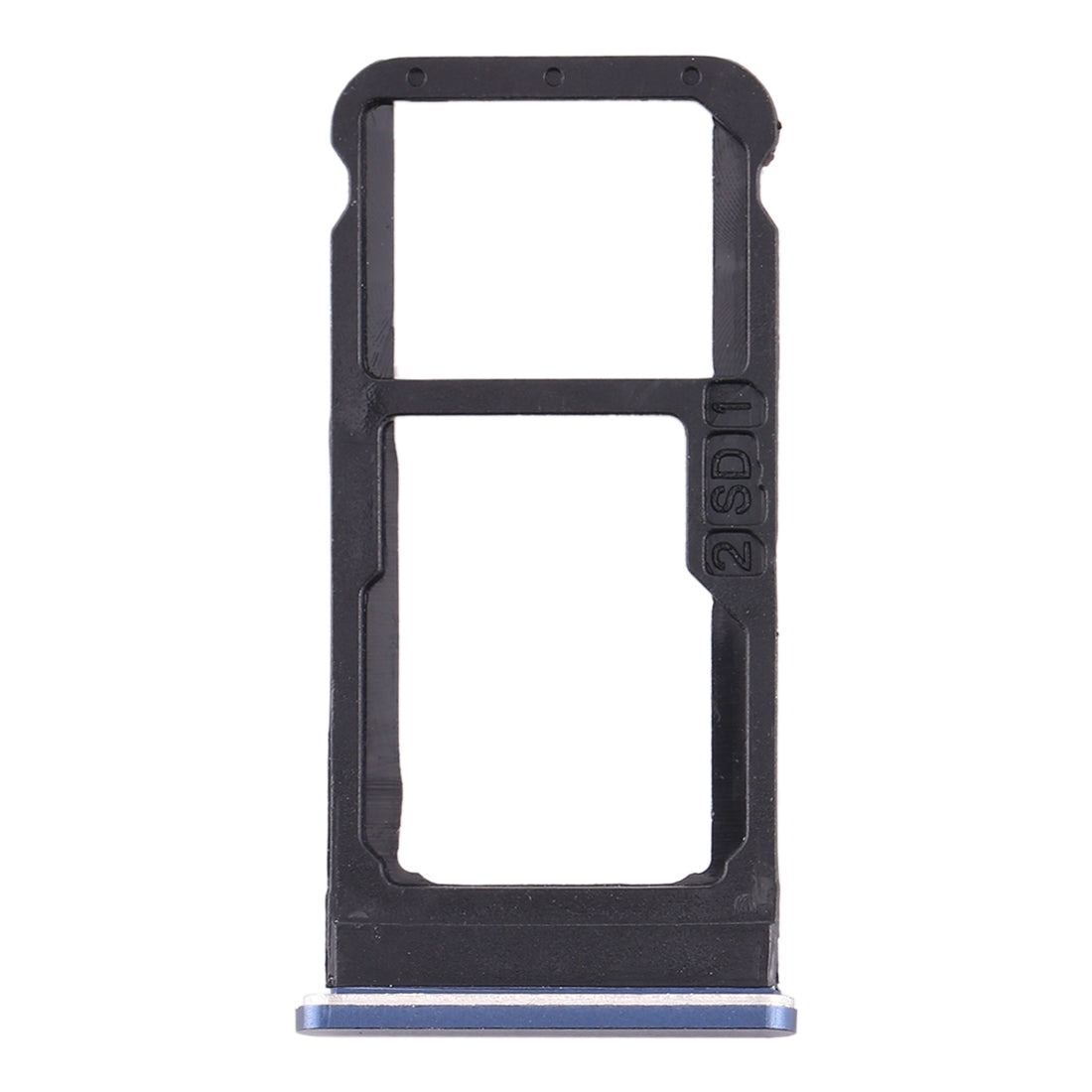 SIM Card Tray + SIM Card Tray / Micro SD Card Tray for Nokia 6.1 / 6 (2018) / TA-1043 TA-1045 TA-1050 TA-1054 TA-1068 (Blue)