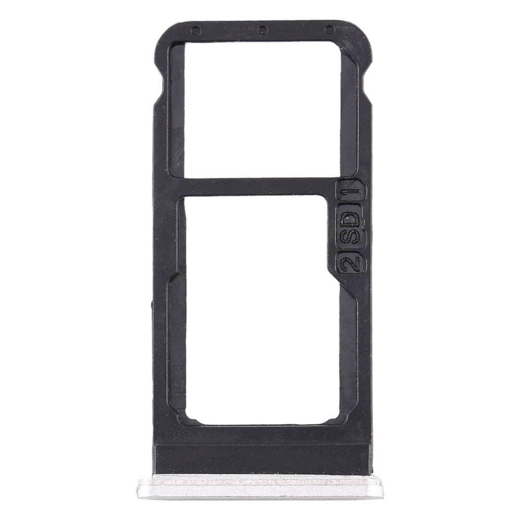 SIM Card Tray + SIM Card Tray / Micro SD Card Tray for Nokia 6.1 / 6 (2018) / TA-1043 TA-1045 TA-1050 TA-1054 TA-1068 (White)