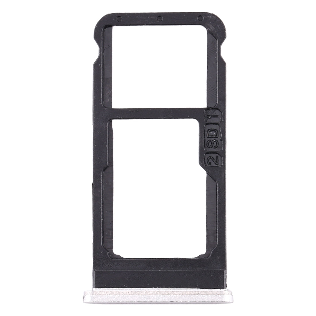 SIM Card Tray + SIM Card Tray / Micro SD Card Tray for Nokia 6.1 / 6 (2018) / TA-1043 TA-1045 TA-1050 TA-1054 TA-1068 (White)