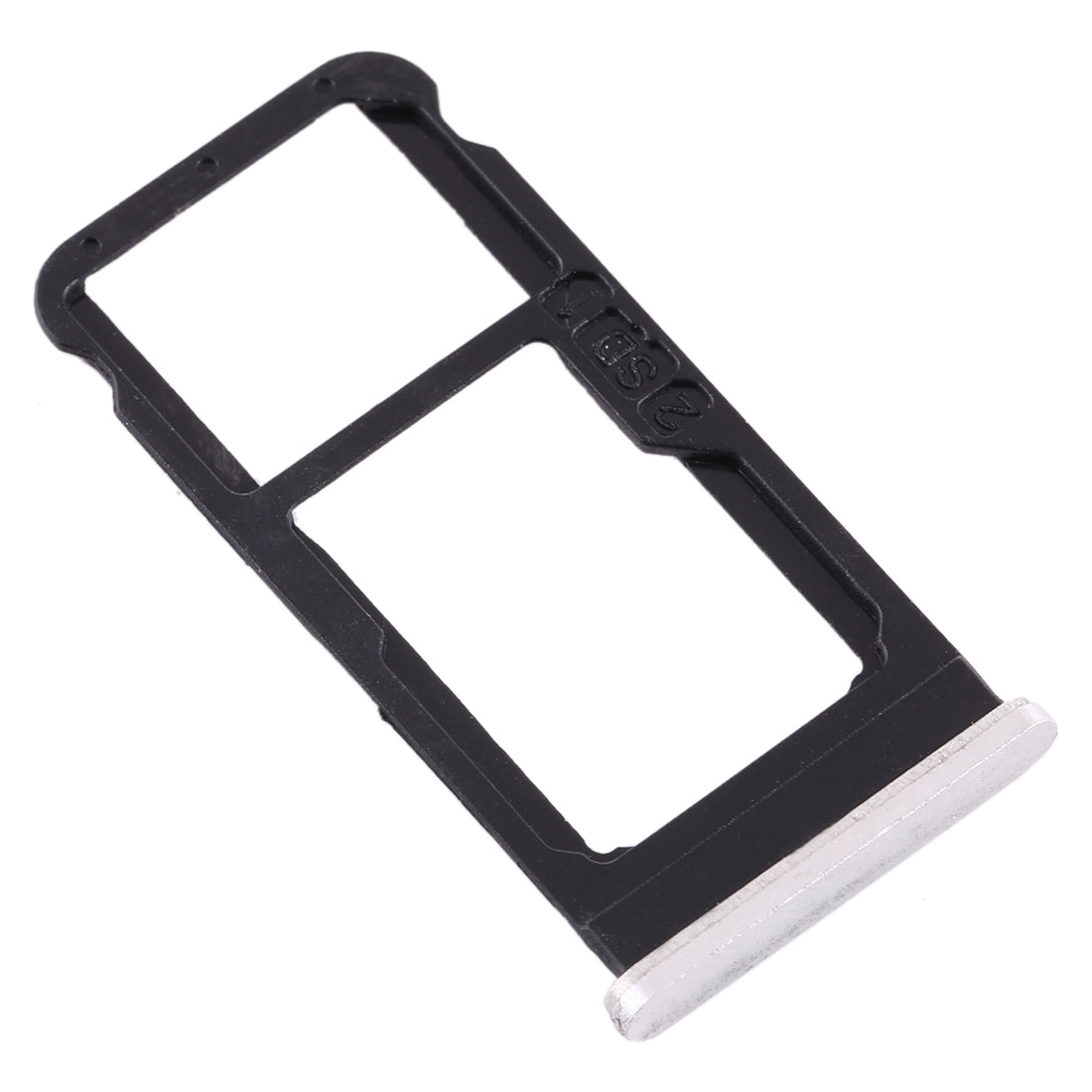 SIM Card Tray + SIM Card Tray / Micro SD Card Tray for Nokia 6.1 / 6 (2018) / TA-1043 TA-1045 TA-1050 TA-1054 TA-1068 (White)