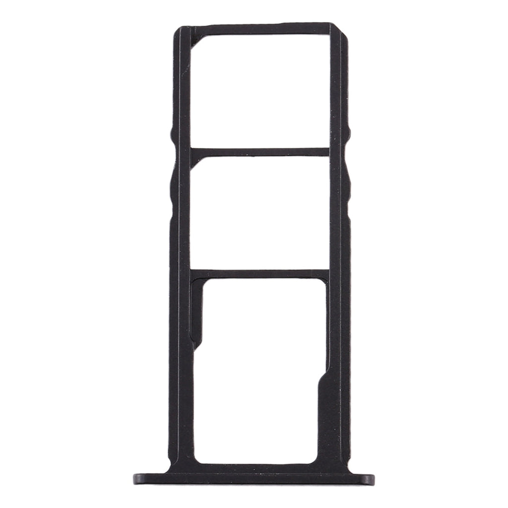 SIM Card Tray + SIM Card Tray + Micro SD Card Tray for Nokia 3.2 TA-1156 TA-1159 TA-1164 (Black)