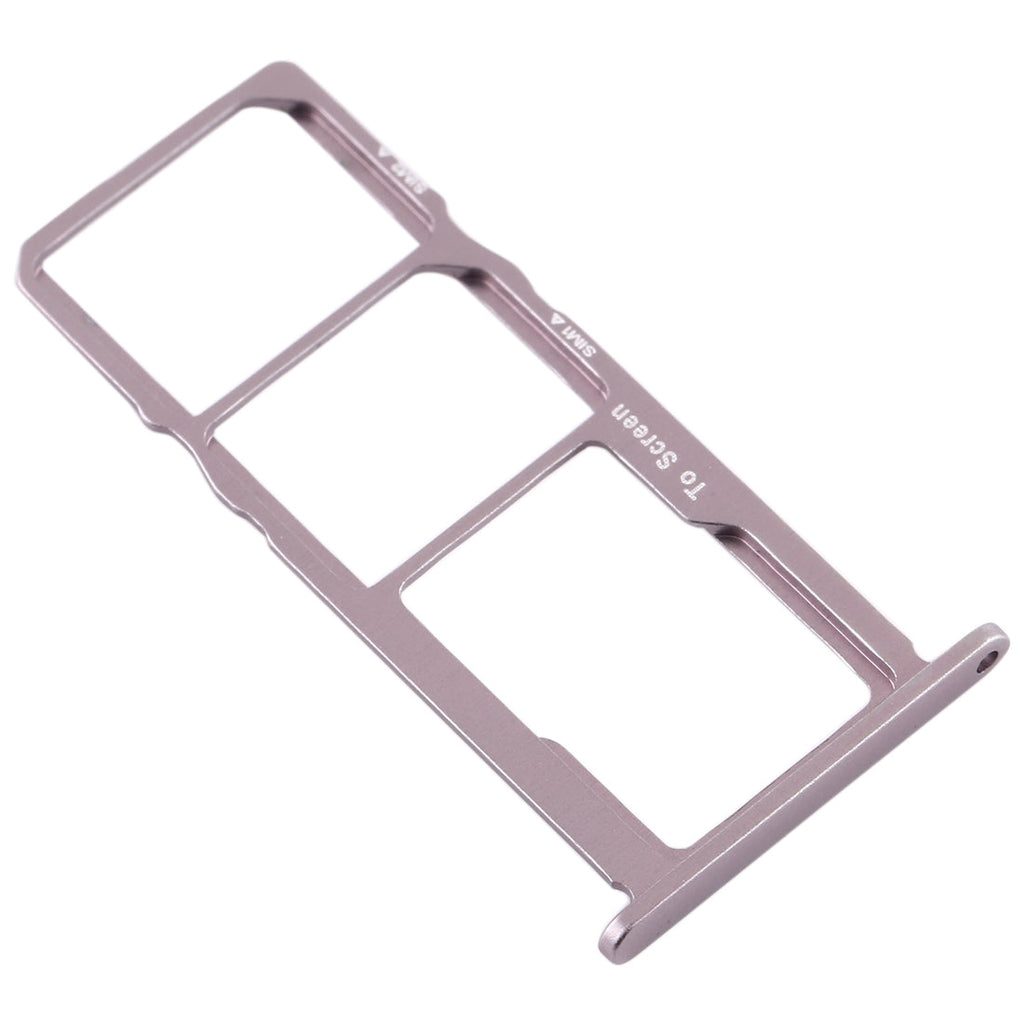SIM Card Tray + SIM Card Tray + Micro SD Card Tray for Nokia 3.2 TA-1156 TA-1159 TA-1164 (Silver)