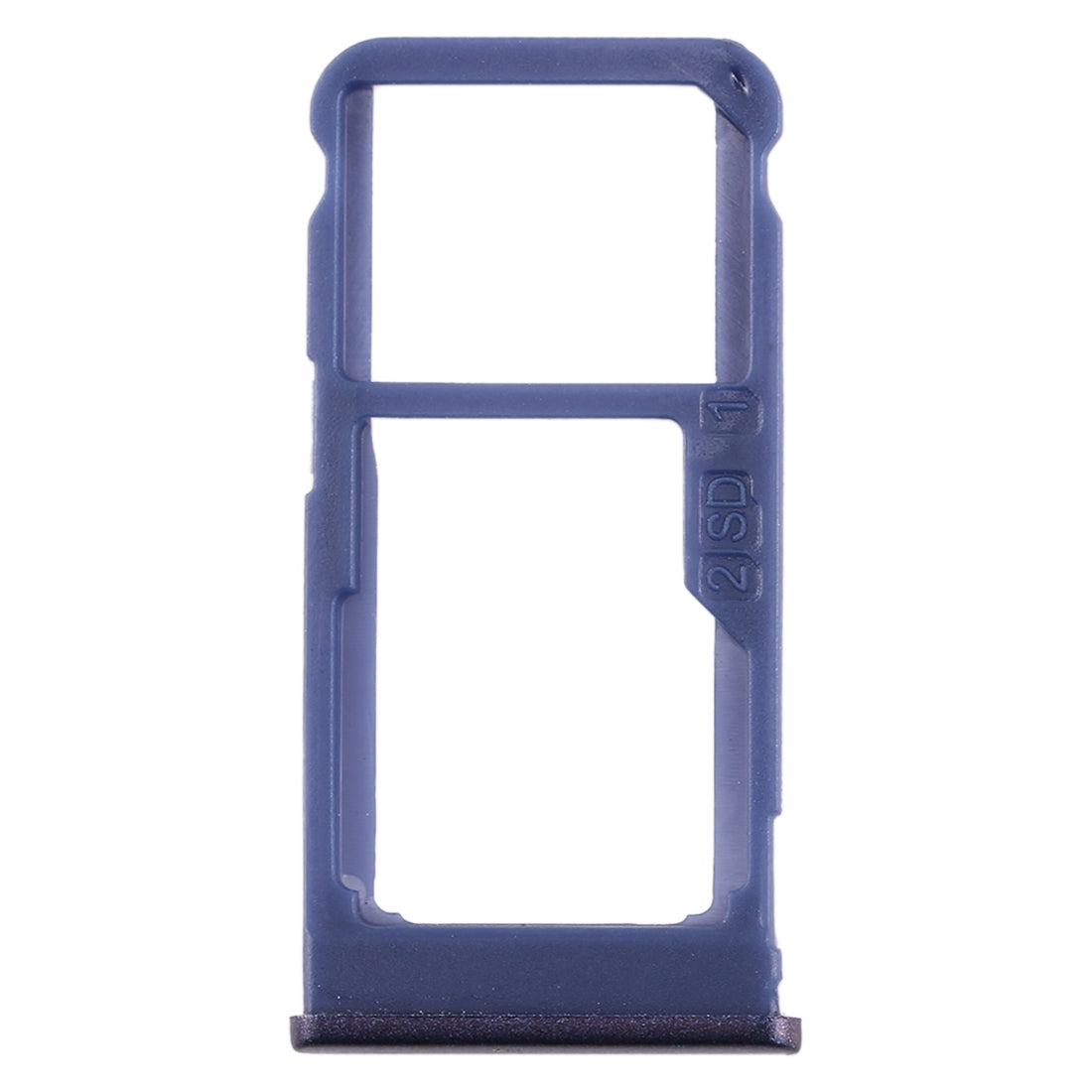SIM Card Tray + SIM Card Tray / Micro SD Card Tray for Nokia 5.1 Plus / X5 TA-1102 TA-1105 TA-1108 TA-1109 TA-1112 TA-1120 TA-1199(Blue)