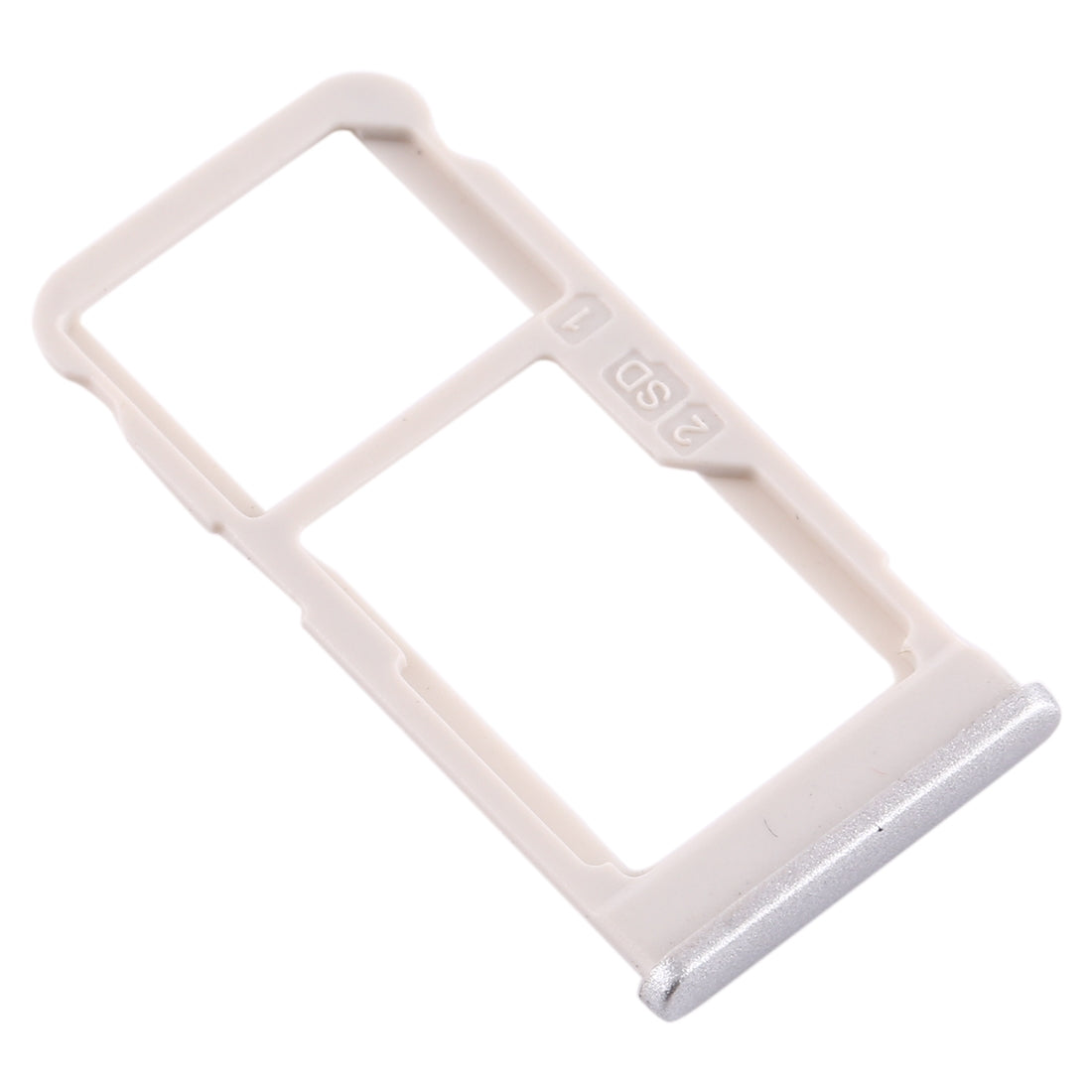 SIM Card Tray + SIM Card Tray / Micro SD Card Tray for Nokia 5.1 Plus / X5 TA-1102 TA-1105 TA-1108 TA-1109 TA-1112 TA-1120 TA-1199(Silver)