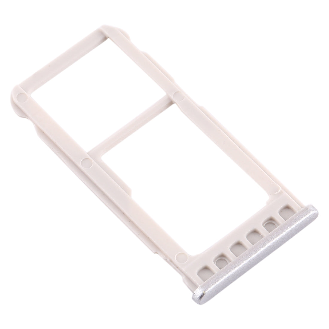 SIM Card Tray + SIM Card Tray / Micro SD Card Tray for Nokia 5.1 Plus / X5 TA-1102 TA-1105 TA-1108 TA-1109 TA-1112 TA-1120 TA-1199(Silver)