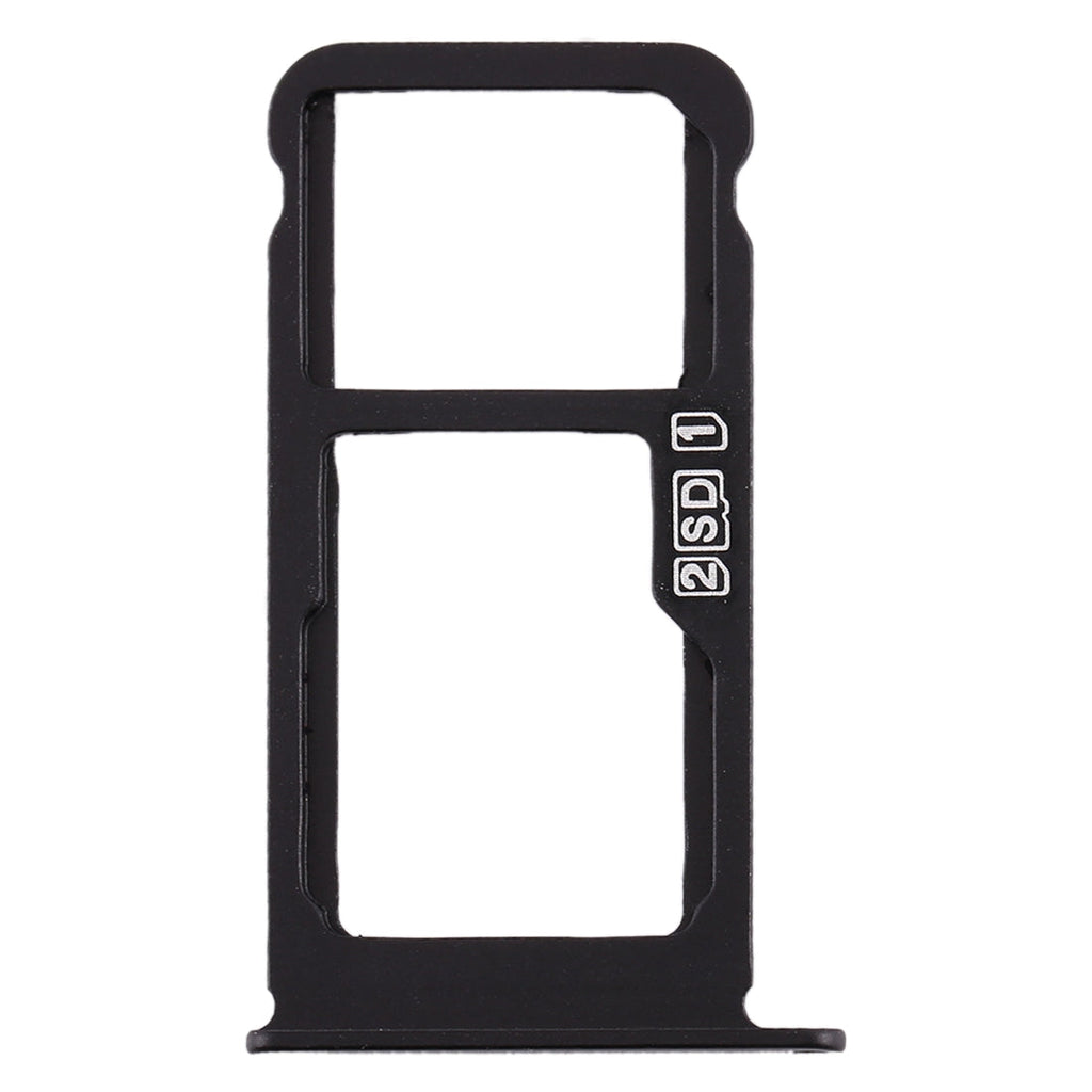 SIM Card Tray + SIM Card Tray / Micro SD Card Tray for Nokia X6 (2018) / TA-1099 / 6.1 Plus (Black)