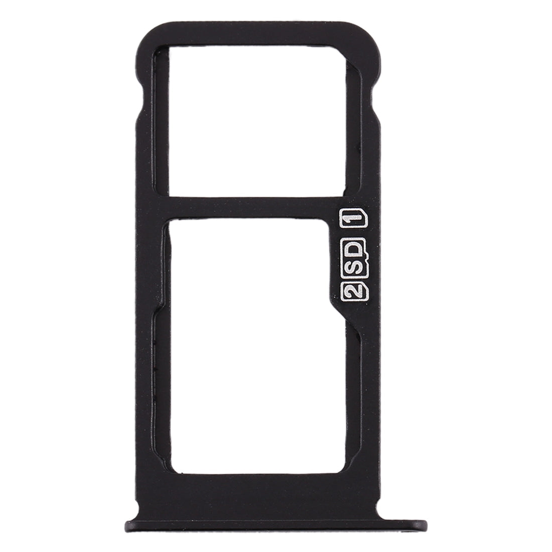 SIM Card Tray + SIM Card Tray / Micro SD Card Tray for Nokia X6 (2018) / TA-1099 / 6.1 Plus (Black)