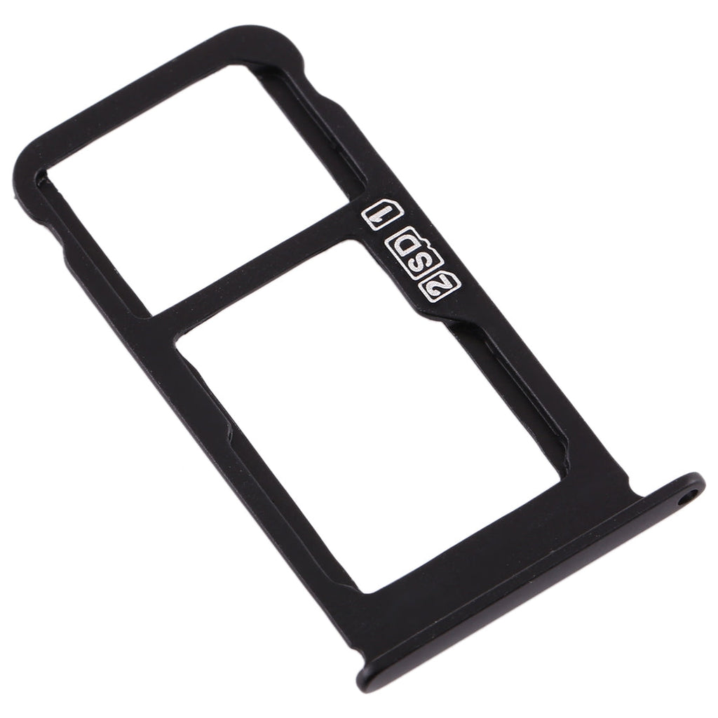 SIM Card Tray + SIM Card Tray / Micro SD Card Tray for Nokia X6 (2018) / TA-1099 / 6.1 Plus (Black)