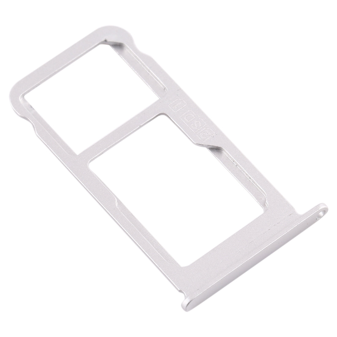 SIM Card Tray + SIM Card Tray / Micro SD Card Tray for Nokia X6 (2018) / TA-1099 / 6.1 Plus (White)
