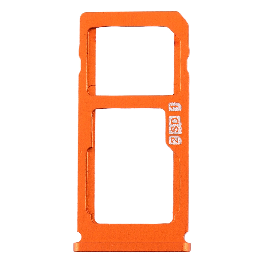 SIM Card Tray + SIM Card Tray / Micro SD Card Tray for Nokia 8 / N8 TA-1012 TA-1004 TA-1052 (Orange)