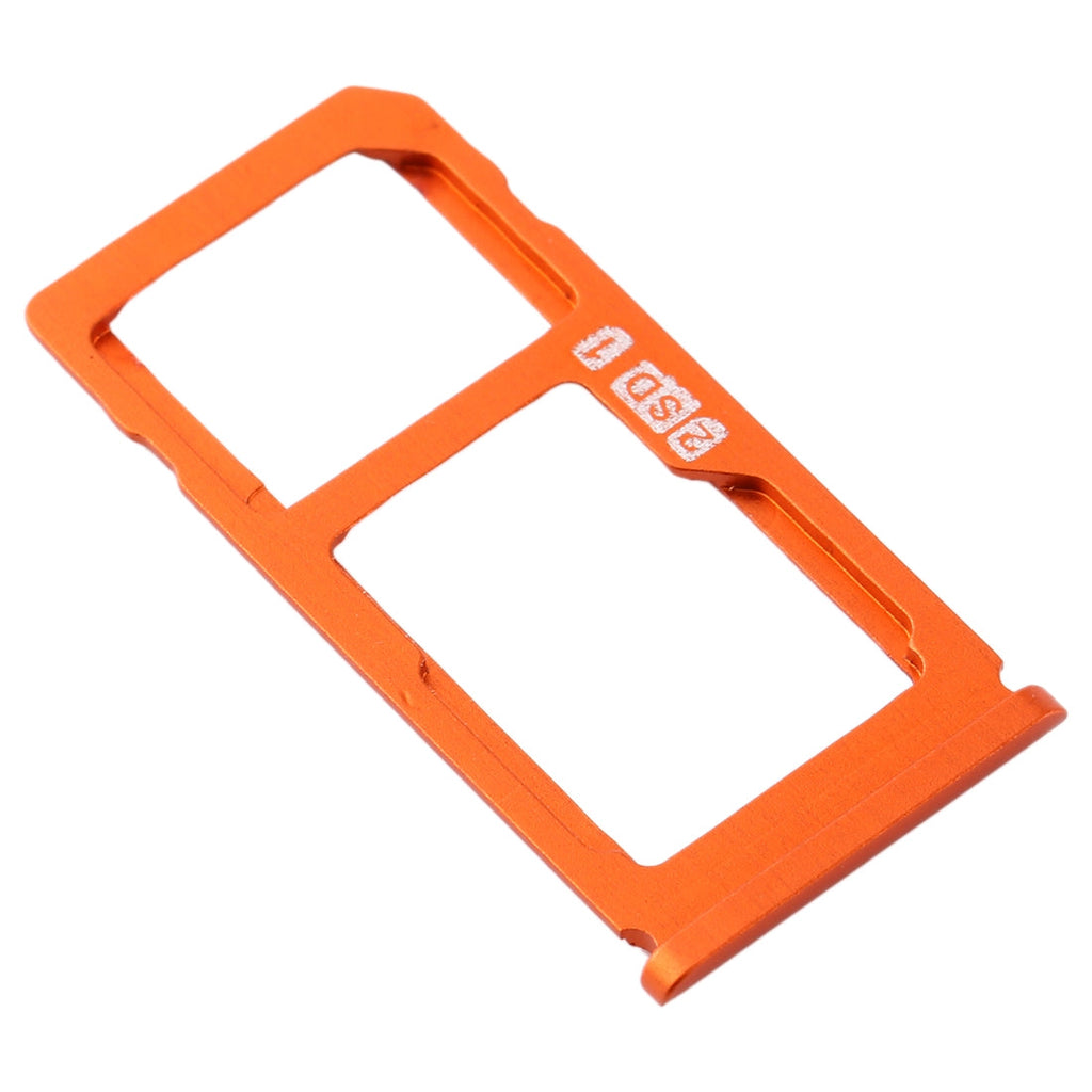 SIM Card Tray + SIM Card Tray / Micro SD Card Tray for Nokia 8 / N8 TA-1012 TA-1004 TA-1052 (Orange)