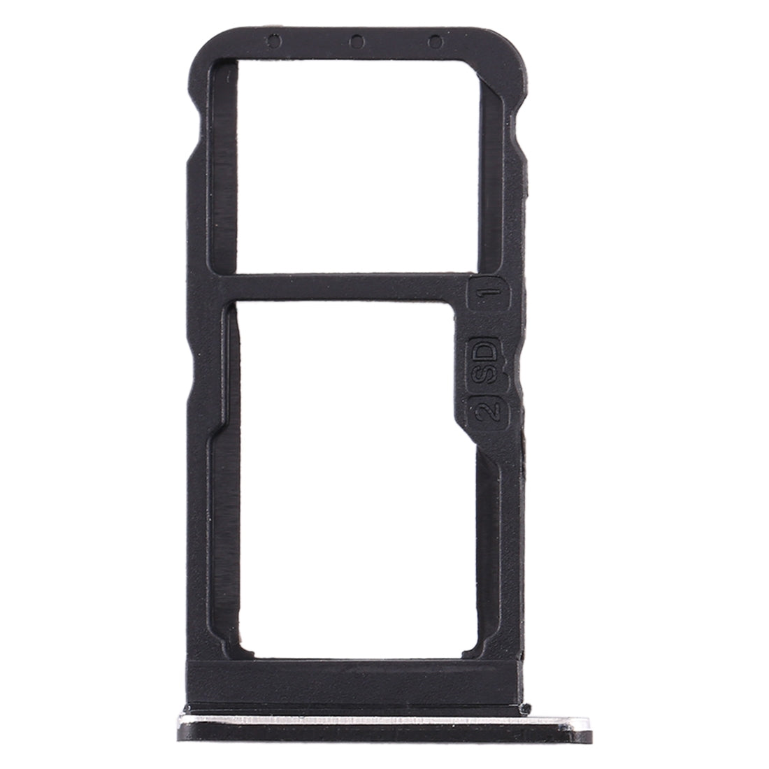 SIM Card Tray + SIM Card Tray / Micro SD Card Tray for Nokia 7 TA-1041 (Black)