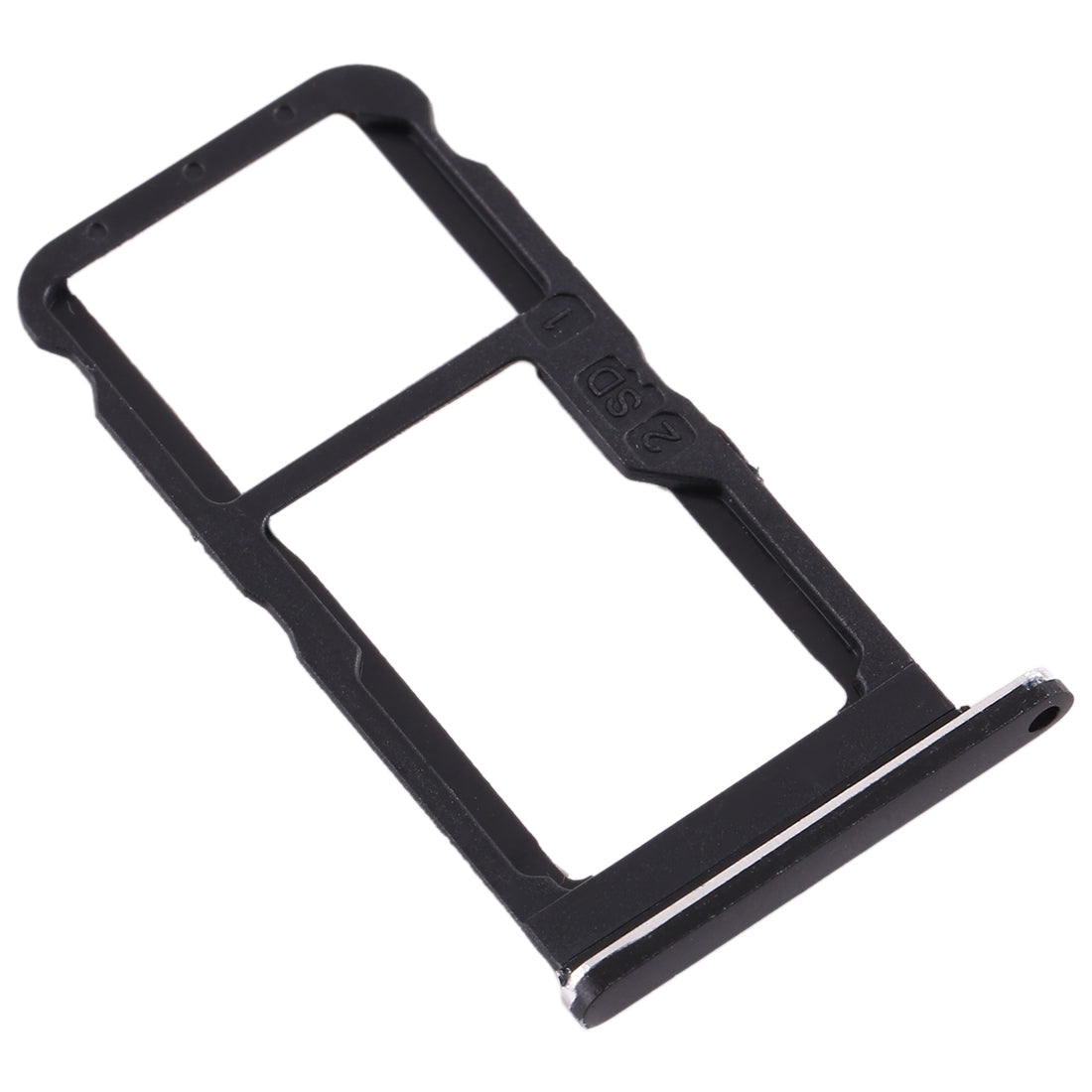 SIM Card Tray + SIM Card Tray / Micro SD Card Tray for Nokia 7 TA-1041 (Black)