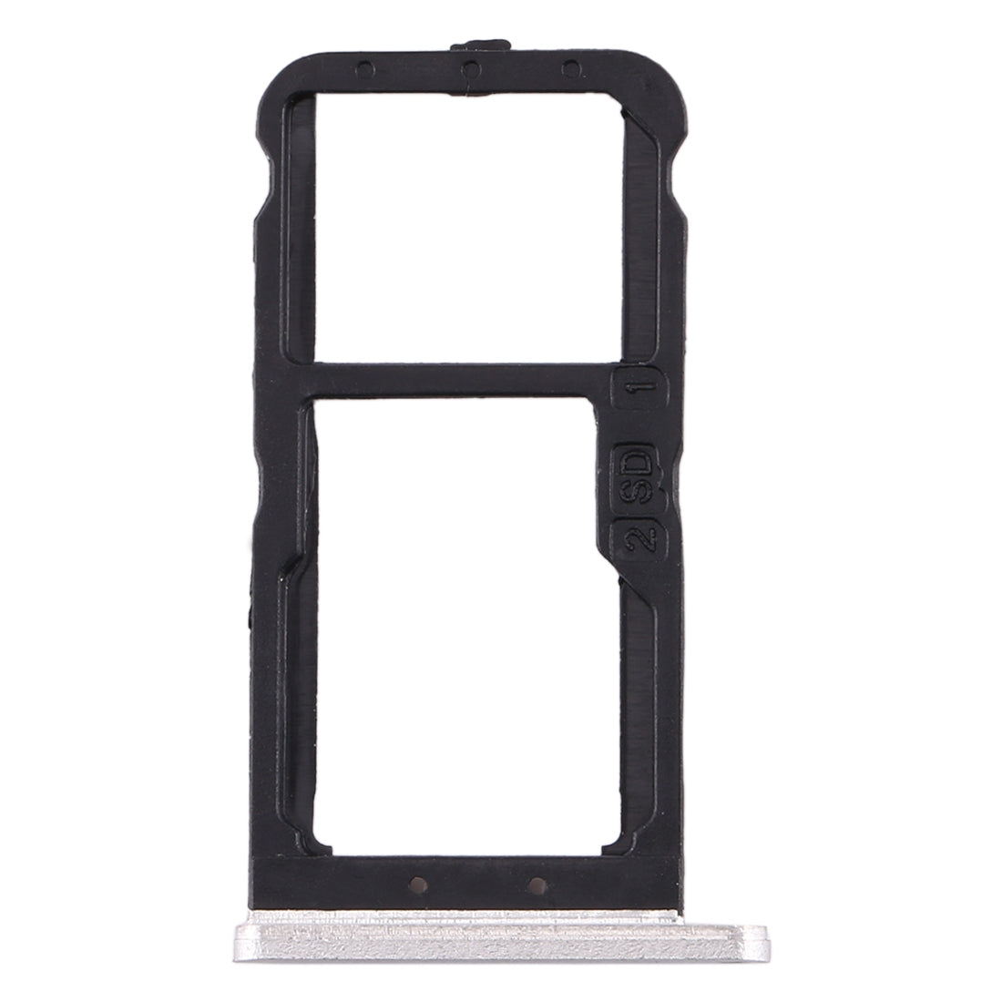 SIM Card Tray + SIM Card Tray / Micro SD Card Tray for Nokia 7 TA-1041 (White)