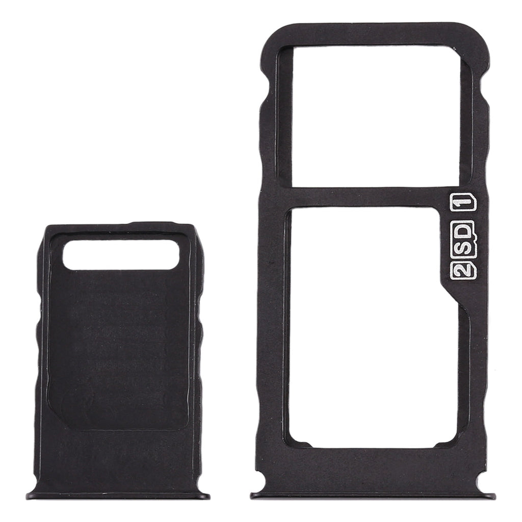 SIM Card Tray + SIM Card Tray + Micro SD Card Tray for Nokia 3.1 Plus (Blue)
