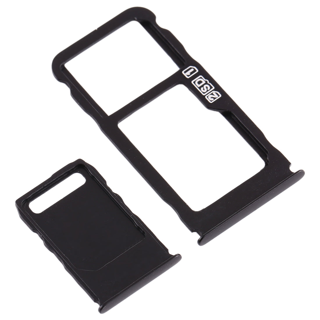 SIM Card Tray + SIM Card Tray + Micro SD Card Tray for Nokia 3.1 Plus (Blue)