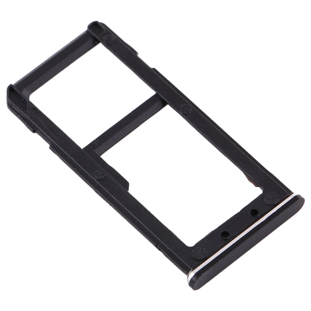SIM Card Tray + SIM Card Tray / Micro SD Card Tray for Nokia 6 TA-1000 TA-1003 TA-1021 TA-1025 TA-1033 TA-1039 (Black)