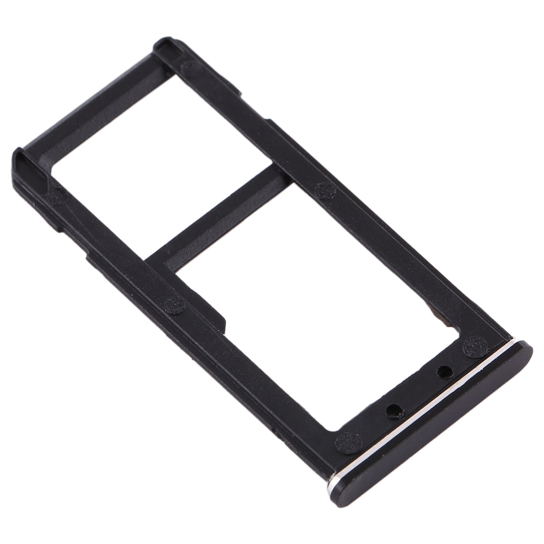 SIM Card Tray + SIM Card Tray / Micro SD Card Tray for Nokia 6 TA-1000 TA-1003 TA-1021 TA-1025 TA-1033 TA-1039 (Black)