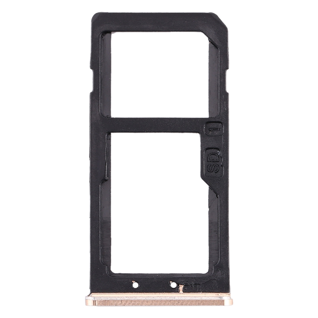 SIM Card Tray + SIM Card Tray / Micro SD Card Tray for Nokia 6 TA-1000 TA-1003 TA-1021 TA-1025 TA-1033 TA-1039 (Gold)