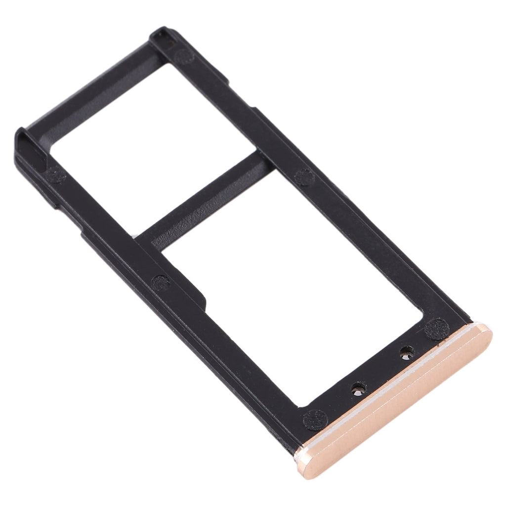 SIM Card Tray + SIM Card Tray / Micro SD Card Tray for Nokia 6 TA-1000 TA-1003 TA-1021 TA-1025 TA-1033 TA-1039 (Gold)
