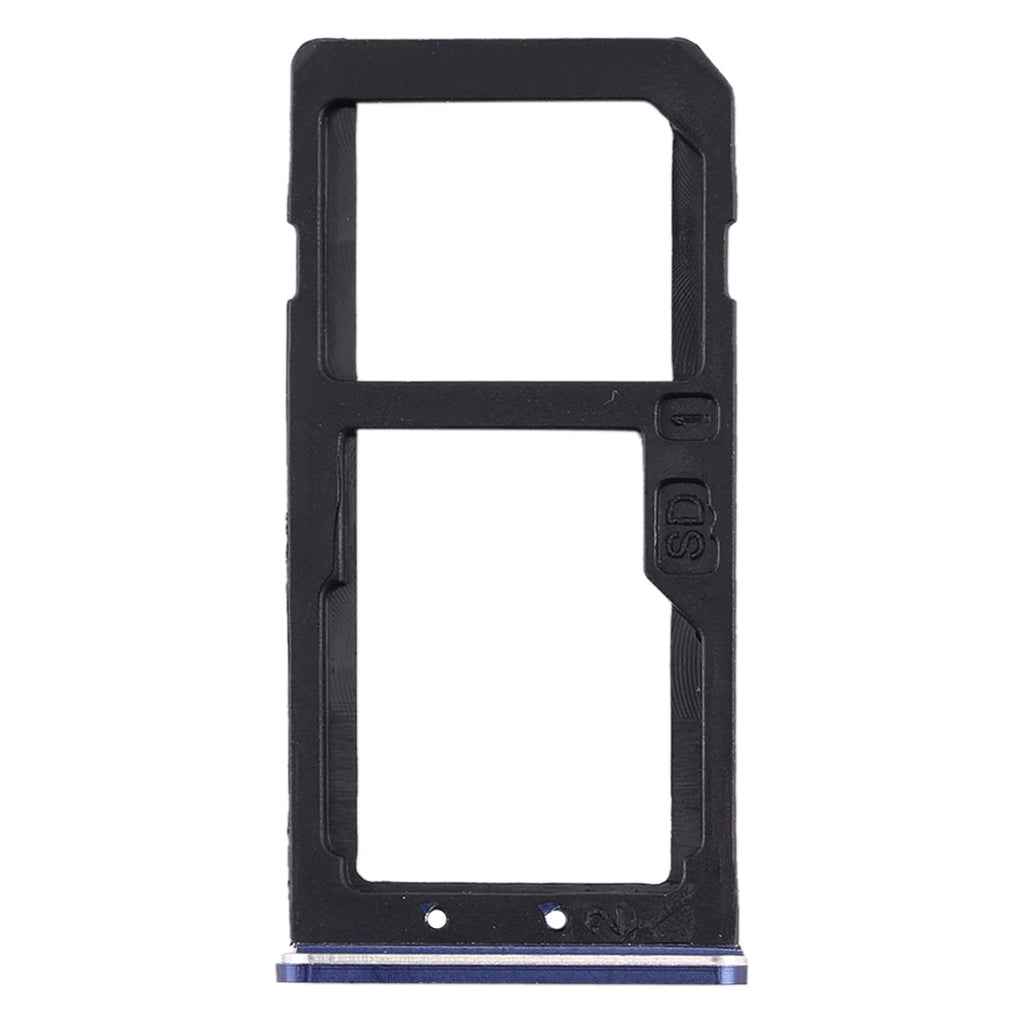SIM Card Tray + SIM Card Tray / Micro SD Card Tray for Nokia 6 TA-1000 TA-1003 TA-1021 TA-1025 TA-1033 TA-1039 (Blue)
